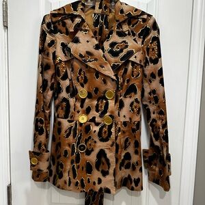 Vintage animal print blazer